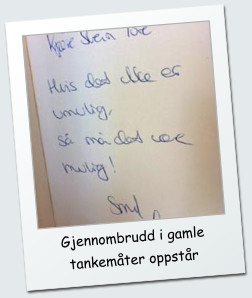 Gjennombrudd i gamle tankemter oppstr